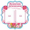 Яскравий стенд “Куточок психолога”
