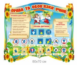 Стенд “Права та обов’язки учнів”
