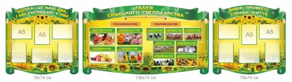 Комплект стендів “Галузі сільського господарства”