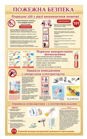 Стенд “Пожежна безпека та користування електроприладами”