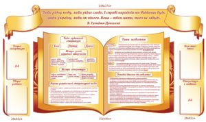 Комплект стендів з української літератури