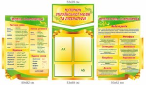 Куточок української мови та літератури