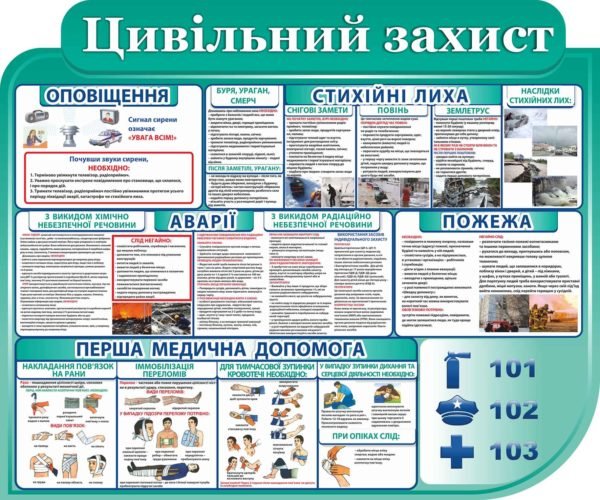 Стенд “Цивільний захист”