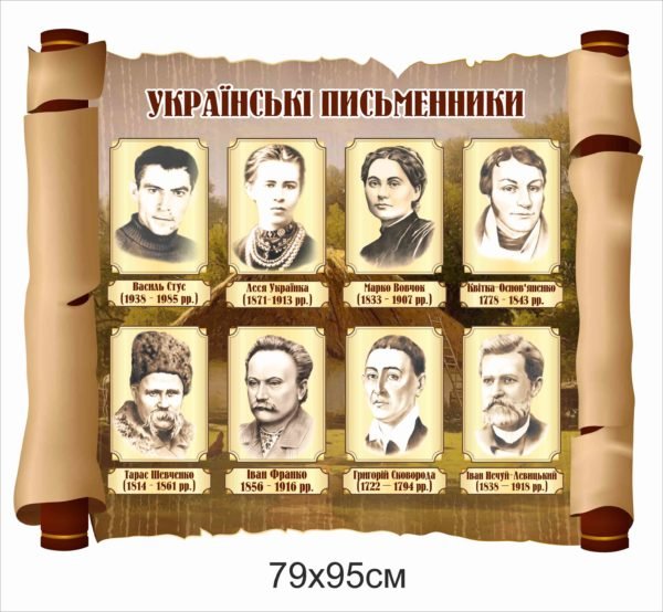Стенд “Українські письменники”