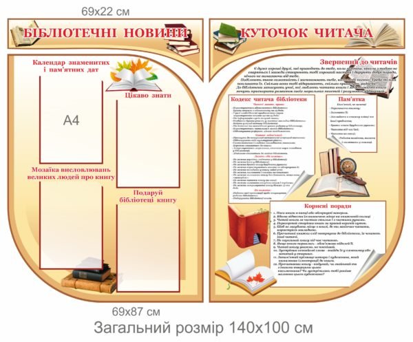 Стенд “Бібліотечні новини”