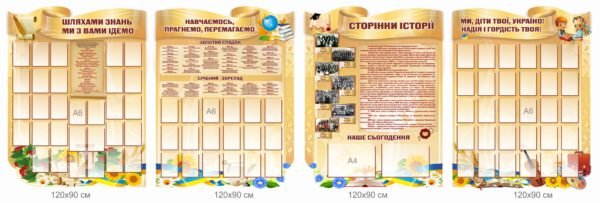 Стенди оформлення шкільних коридорів