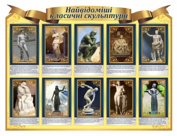 Стенд “Навідоміші класичні скульптури”