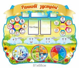 Стенд “Ранкові зустрічі” з хмаринками