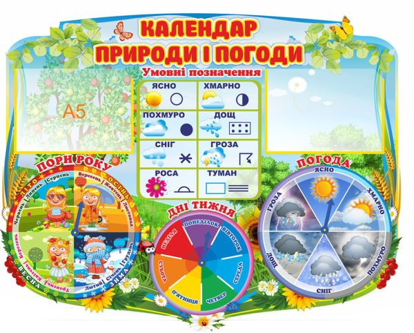 Стенд “Календар погоди і природи”