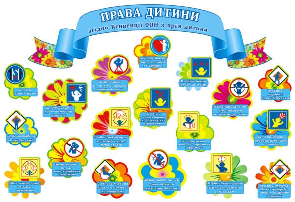 Стенд “Права дитини згідно Конвенції з ООН”