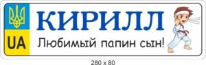 Табличка на коляску для хлопчика