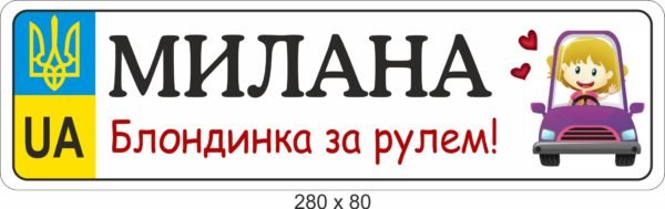 Табличка на коляску