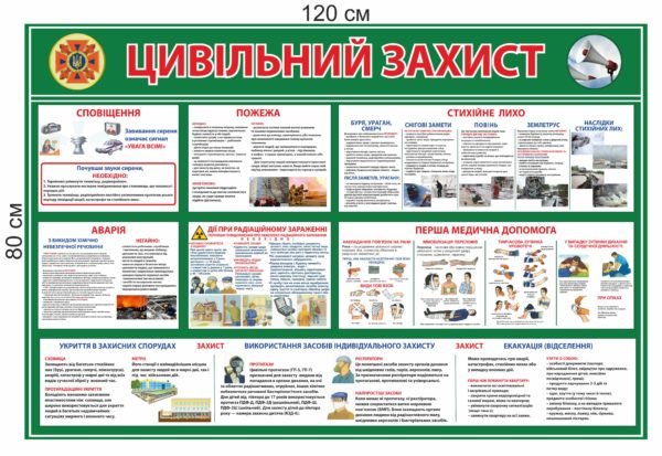 Стенд для організації “Цивільний захист”
