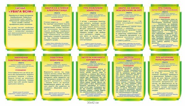 Стенди про стихійні лиха