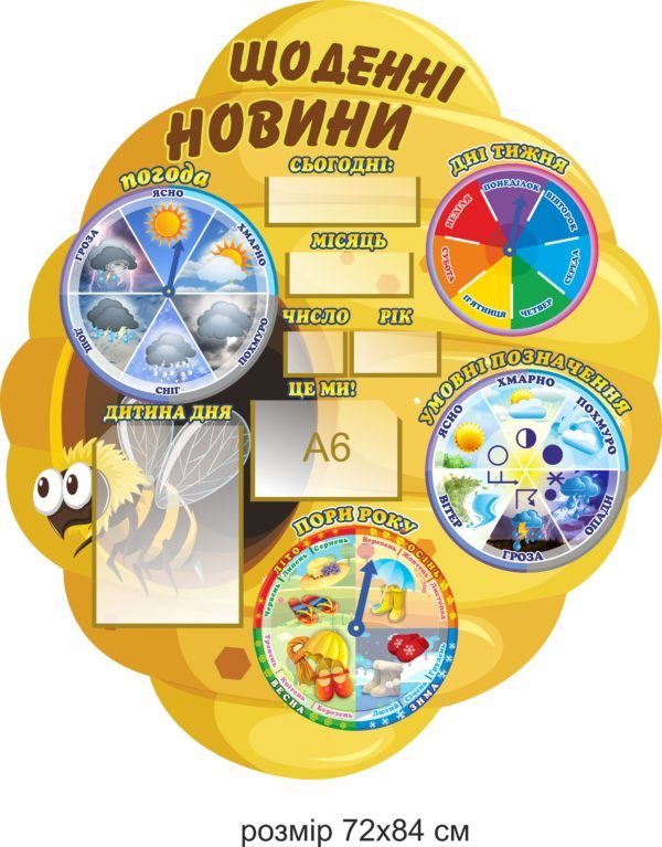 Стенд “Щоденні новини для НУШ”