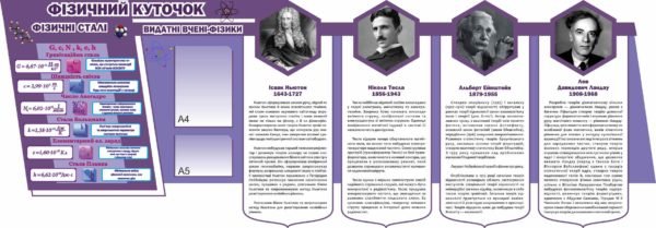 Стенд “Фізичний куточок”