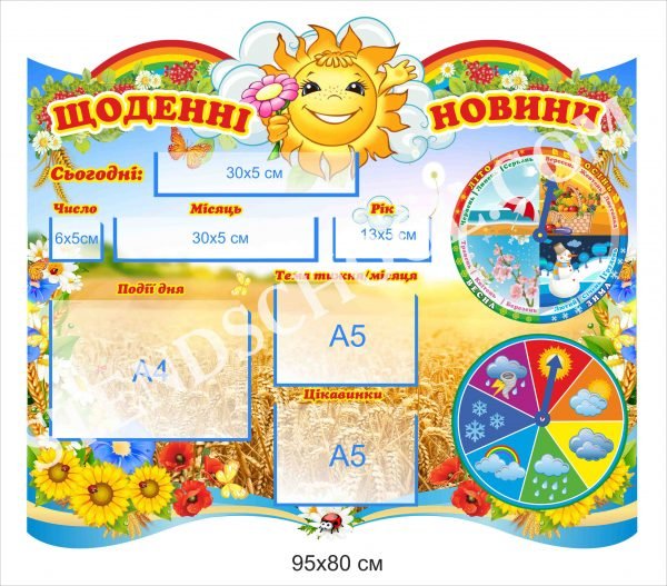 Стенд для НУШ “Щоденні новини”