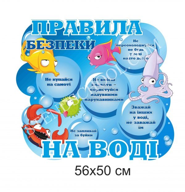 Стенд “Правила безпеки на воді”