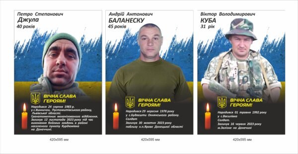 Портрет воїна – вічна слава героям!