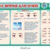 Стенд для учнів “Комплекс вправ для очей”