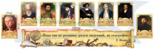 Портрети мореплавців та першовідкривачів для географії