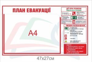 Стенд для плану евакуації