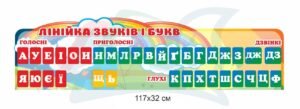 Стенд НУШ “Лінійка звуків і букв”