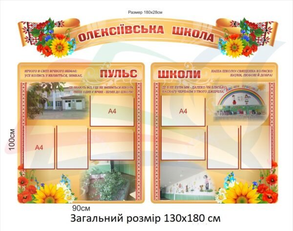 Набір стендів “Візитна картка школи”