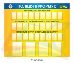 Інформаційний стенд “Поліція інформує”