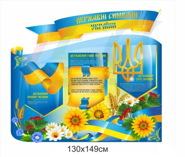 Презантаційний комплект стендів “Державні символи України”