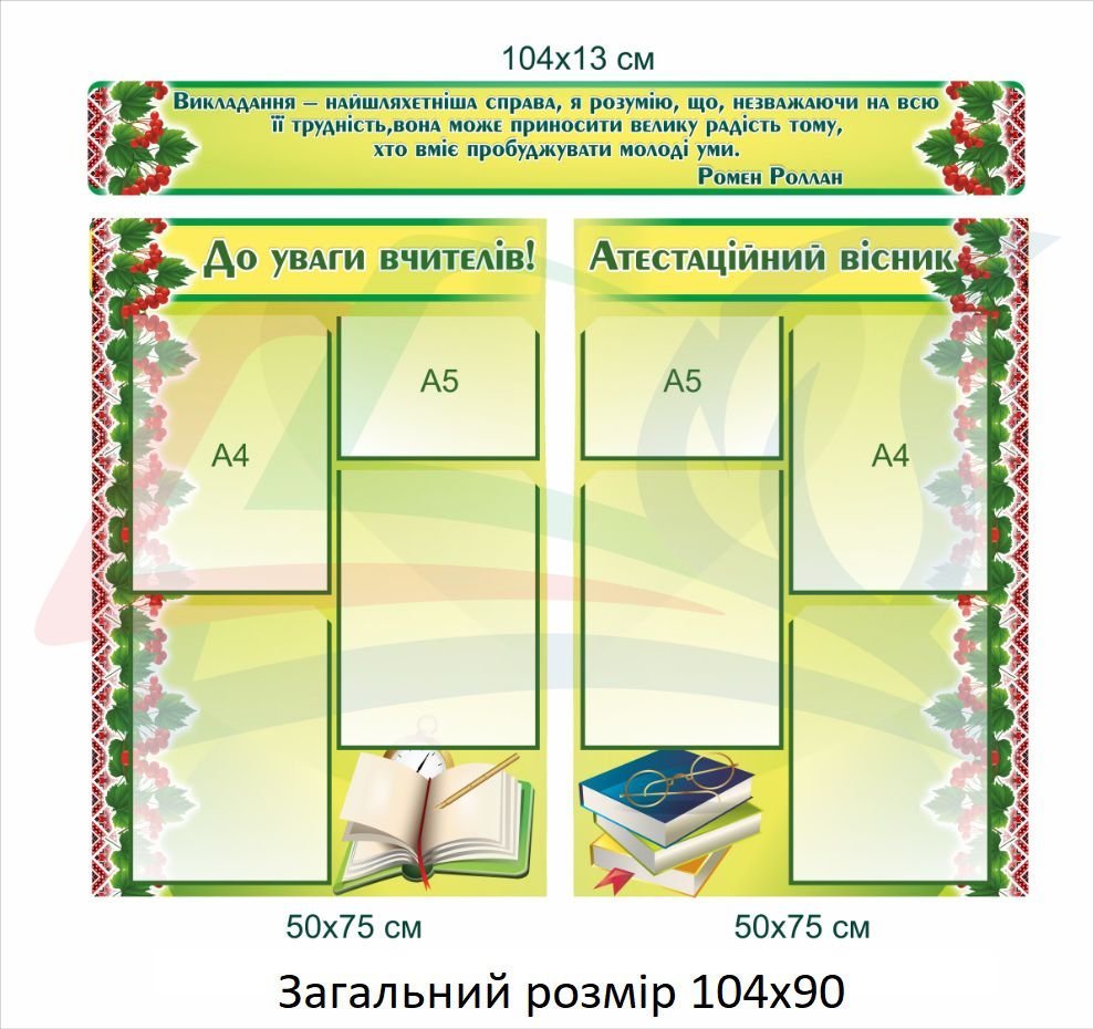 Які стенди повинні бути у вчительській?