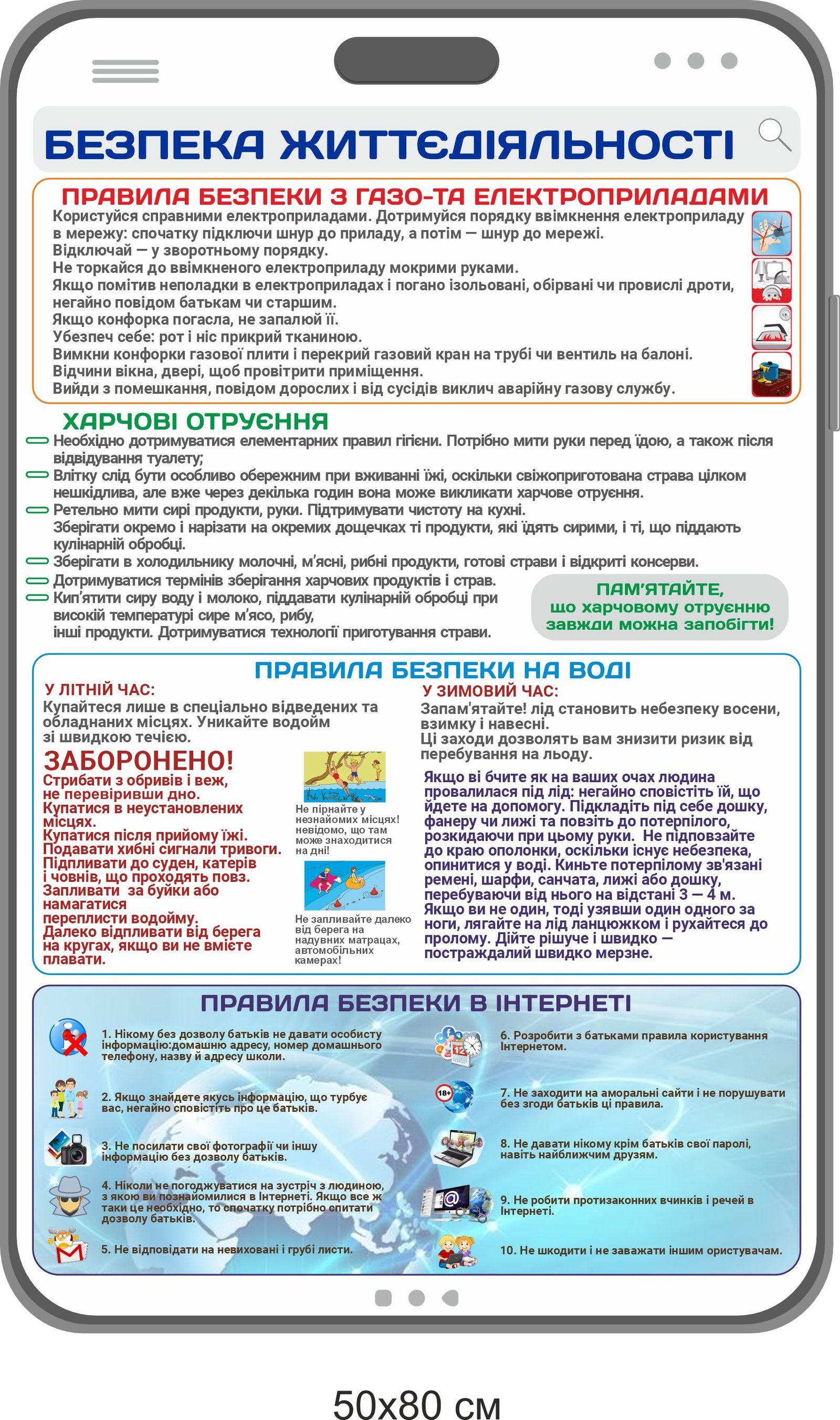 Стенд для бомбосховища "Безпека життєдіяльності"