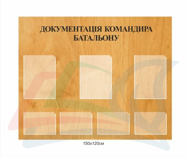 Стенд “Документація командира батальону”
