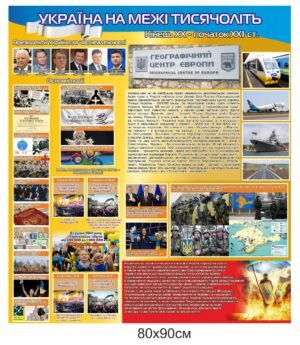 Стенд з історії “Україна на межі тисячоліть”
