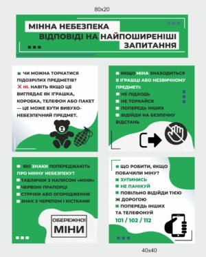 Стенд “Мінна безпека: відповіді на запитання”