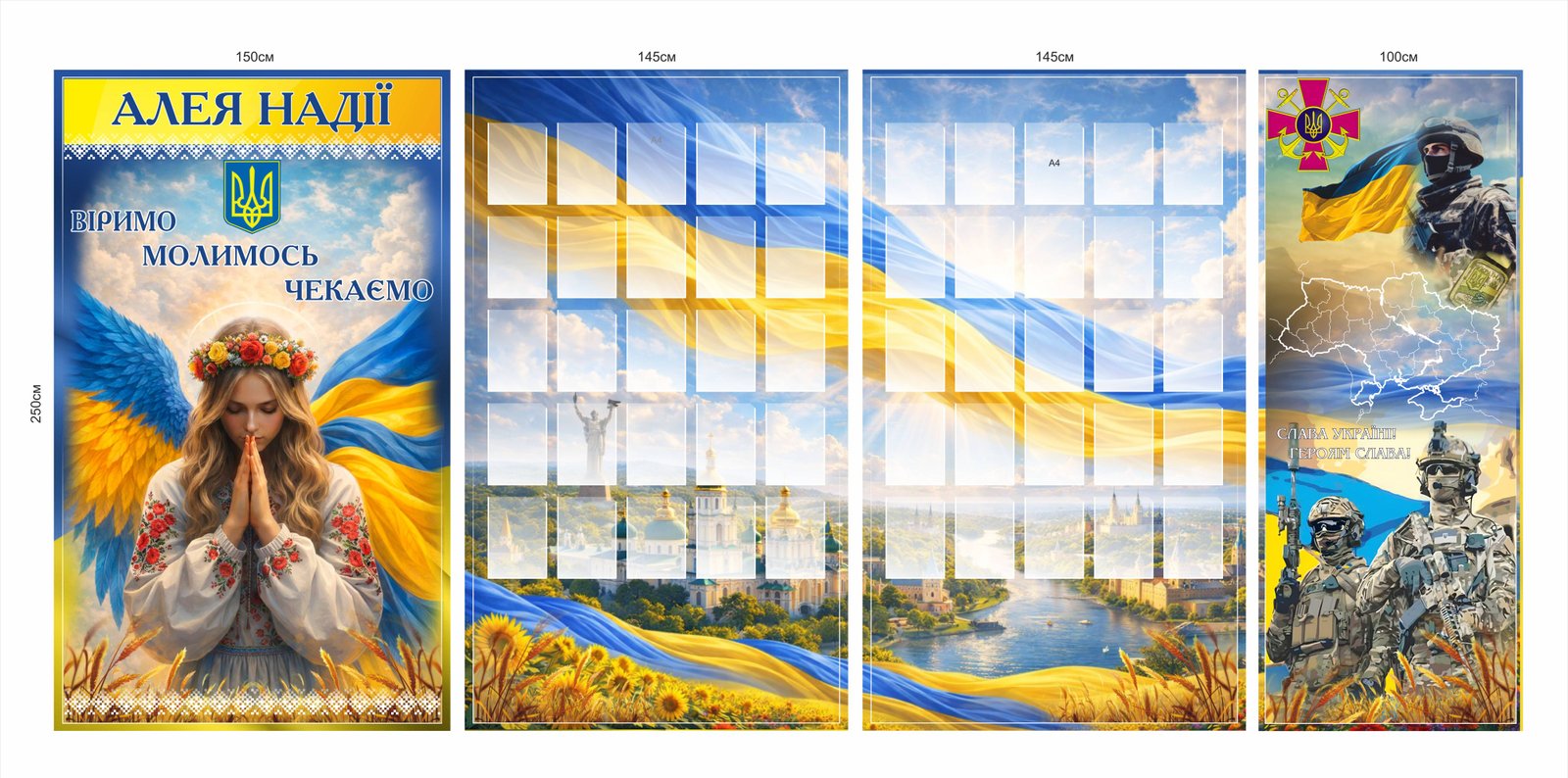 Стенди для оформлення Алеї Надії