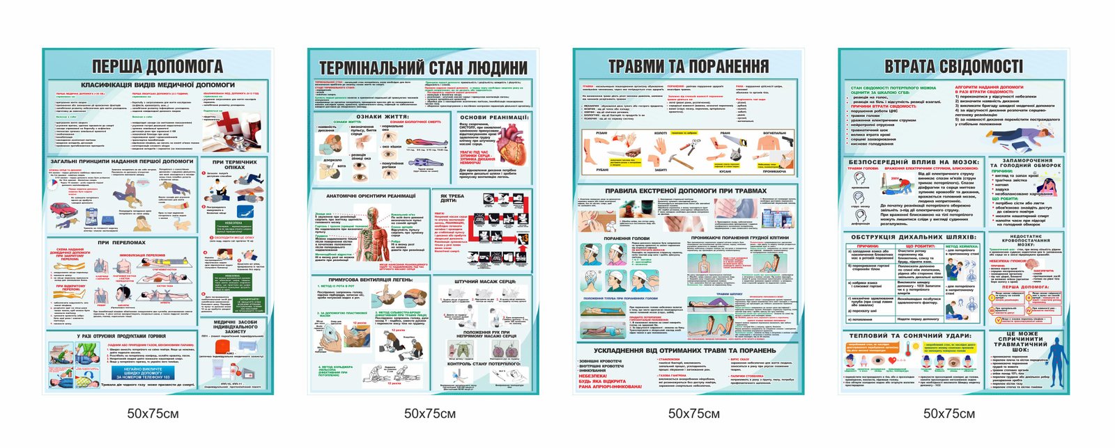 Стенди "Перша домедична допомога"