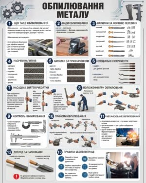 Стенд “Обробка металу: Обпилювання металу”