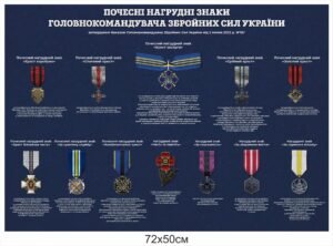 Військовий стенд “Почесні нагрудні знаки”