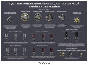 Військовий стенд “Відзнаки командувача ССО”